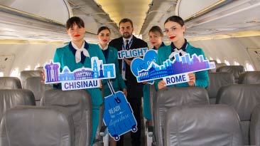 FLYONE a inaugurat cursa Chisinau-Roma!