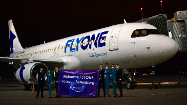 FLYONE launched flights to / from St. Petersburg! 