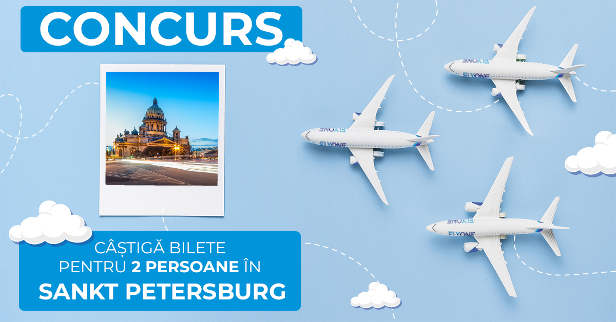 WIN A FLIGHT ROUND TRIP FOR 2 PEOPLE IN ST. PETERSBURG