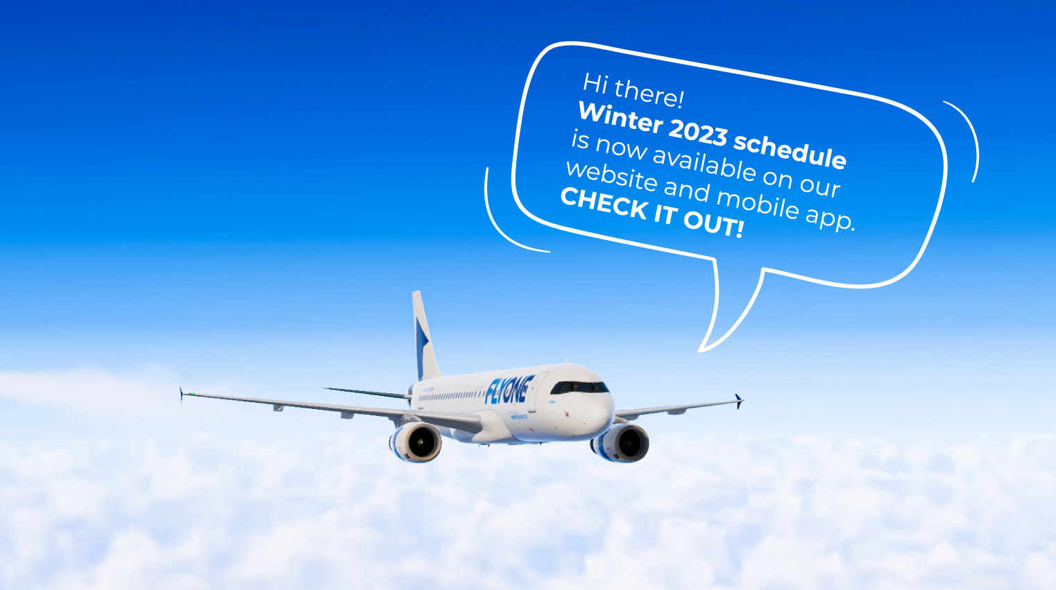FLYONE launches its winter schedule! 