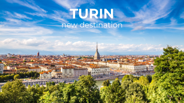 FLYONE announces the launch of flights Chisinau - Turin!