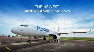 FLYONE expanded its fleet with the newest Airbus A320 from Moldova! 