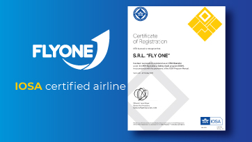 FLYONE has been successfully registered as an IOSA Operator 
