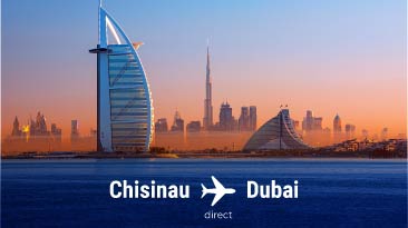 CHISINAU - DUBAI: DIRECT FLIGHTS WITH FLYONE 
