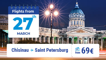 FLYONE will operate flights to/from Saint Petersburg starting with March 27, 2021!