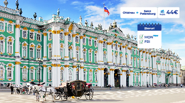 New flight frequency Chisinau – Saint Petersburg from 13th of September! 