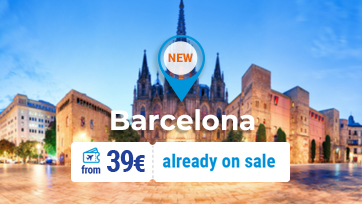 FLYONE launches a new destination - Barcelona from 39 EUR! 