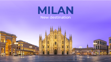 FLYONE launches the flight to Milan - the vibrant city!