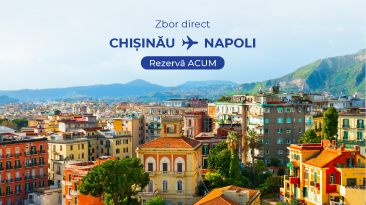 FLYONE lanseaza o noua ruta: Chisinau – Napoli